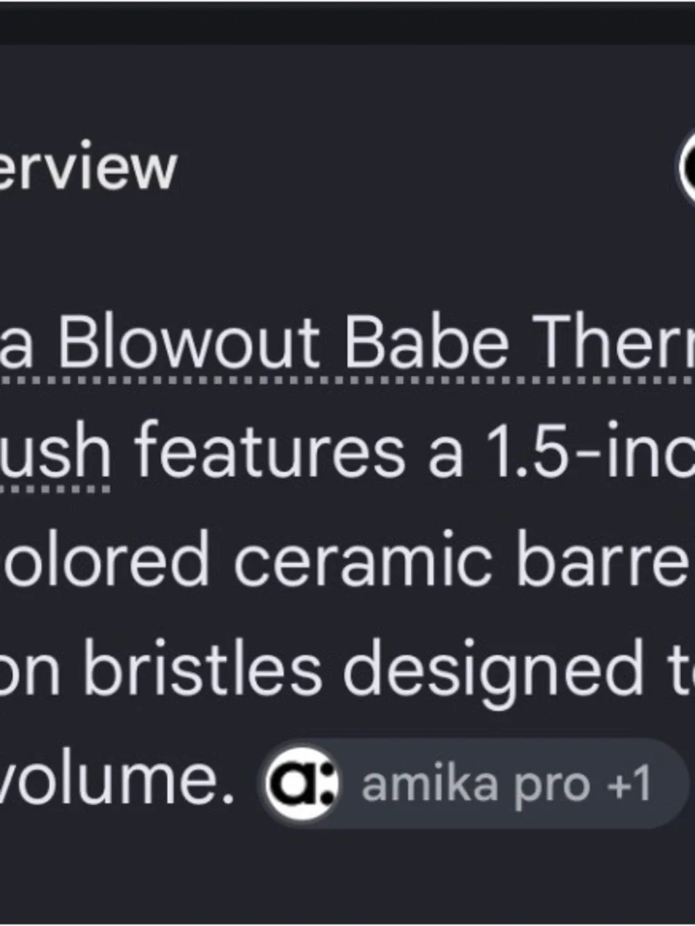 amika® blowout babe Copper Round Styling Brush - Black Handle